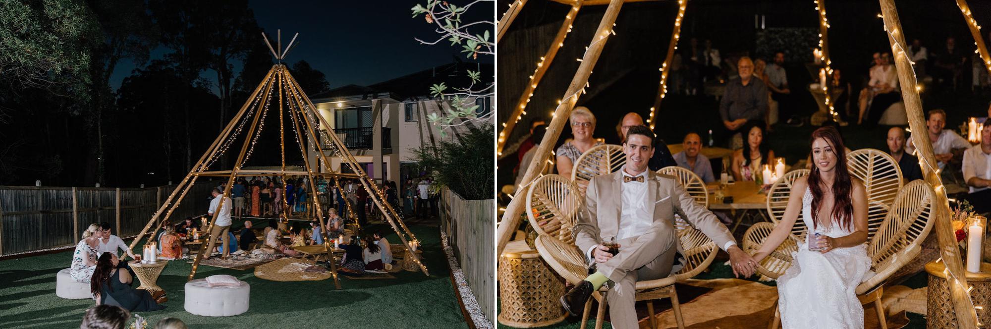 Backyard Tipi Wedding